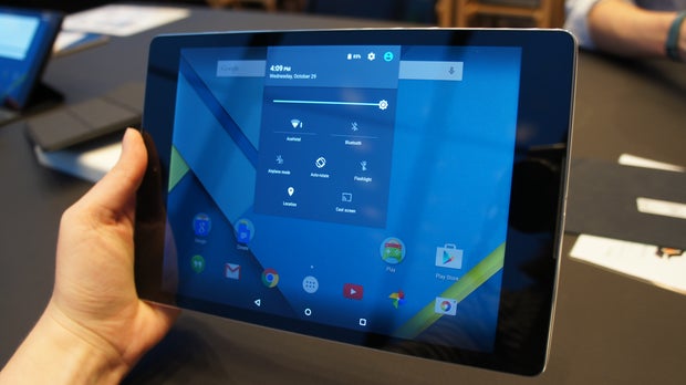 Nexus 9 Android Lollipop notification bar