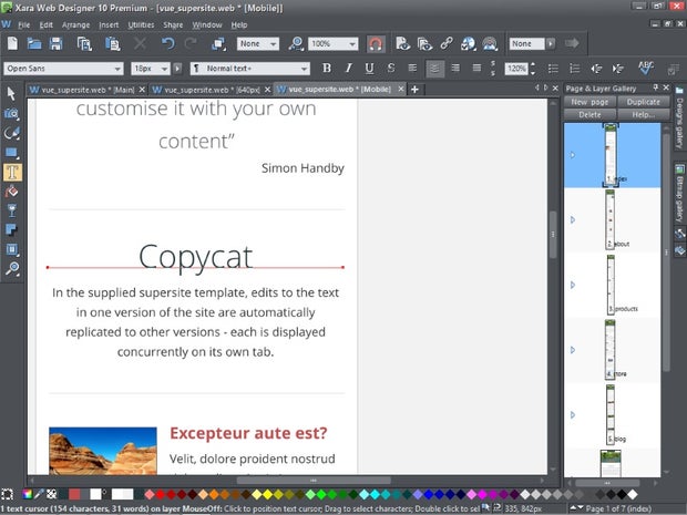 You can choose which content is linked between variants; edits to linked content are replicated between variants