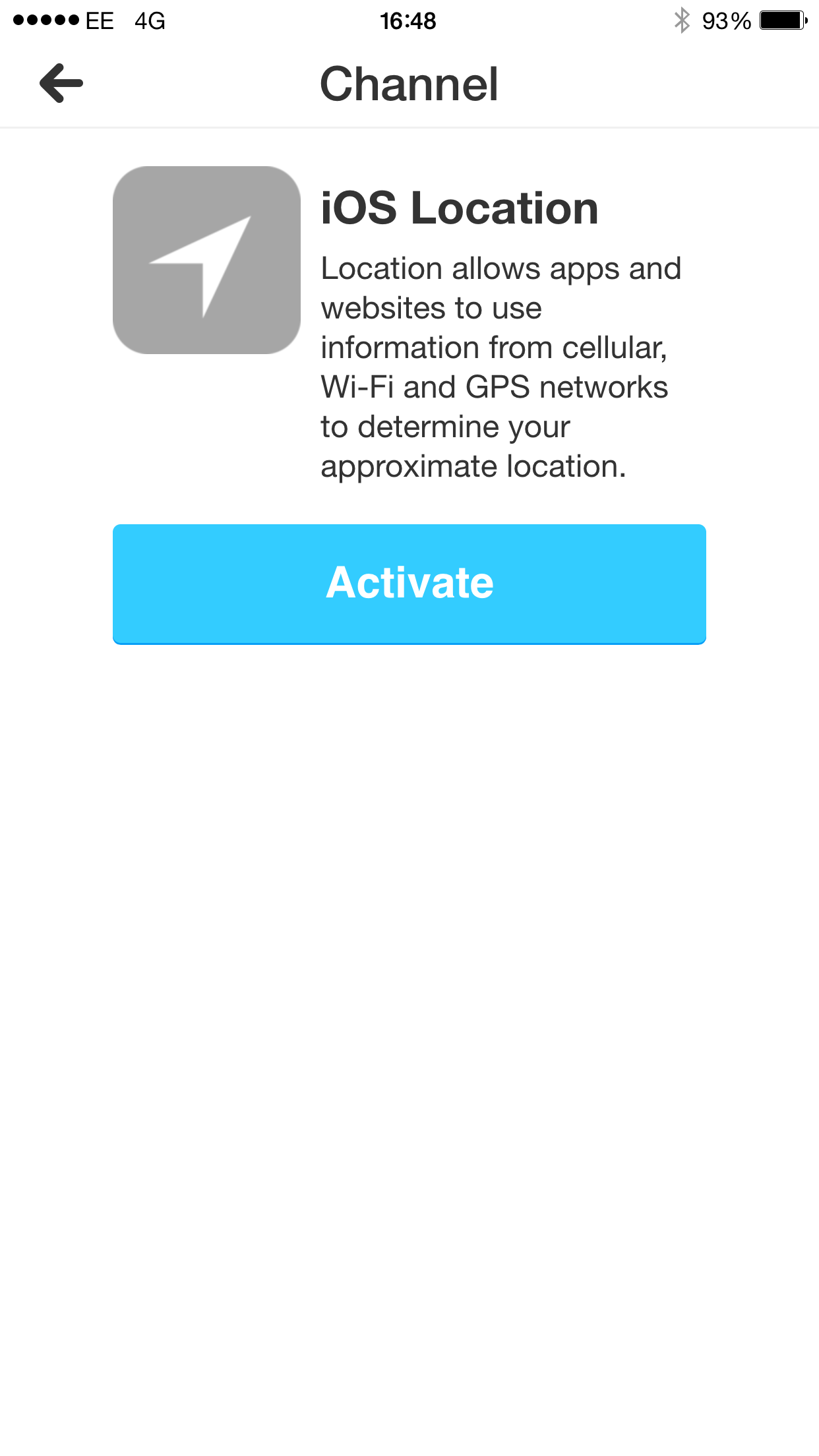 IFTTT activate iOS location