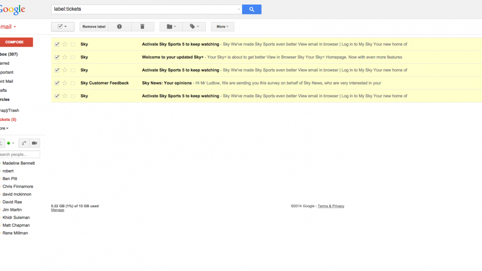 Step 2 Delete email from a label