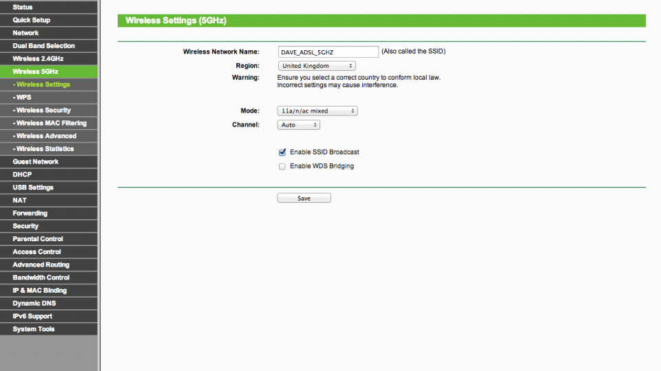 How to properly configure a 5GHz Wi-Fi router Step 1