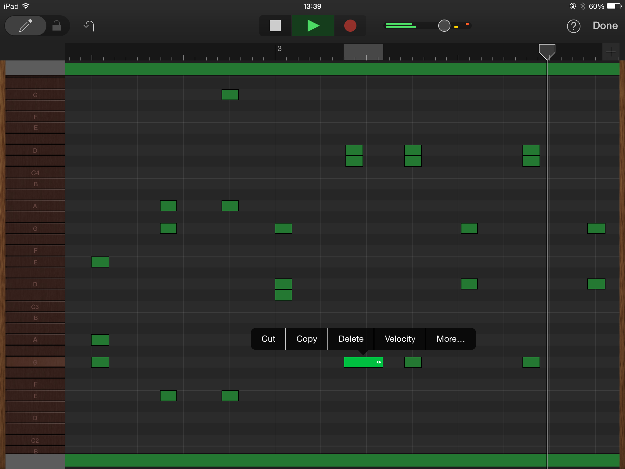Garageband Editing