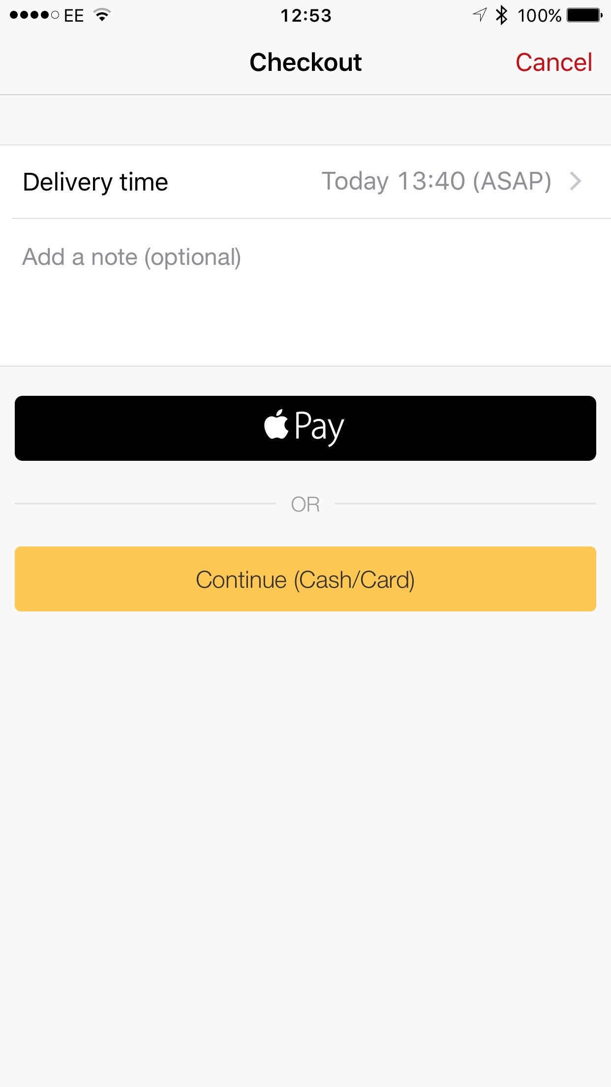 Apple Pay in-app