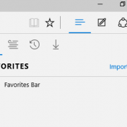 Microsoft Edge bookmarks import