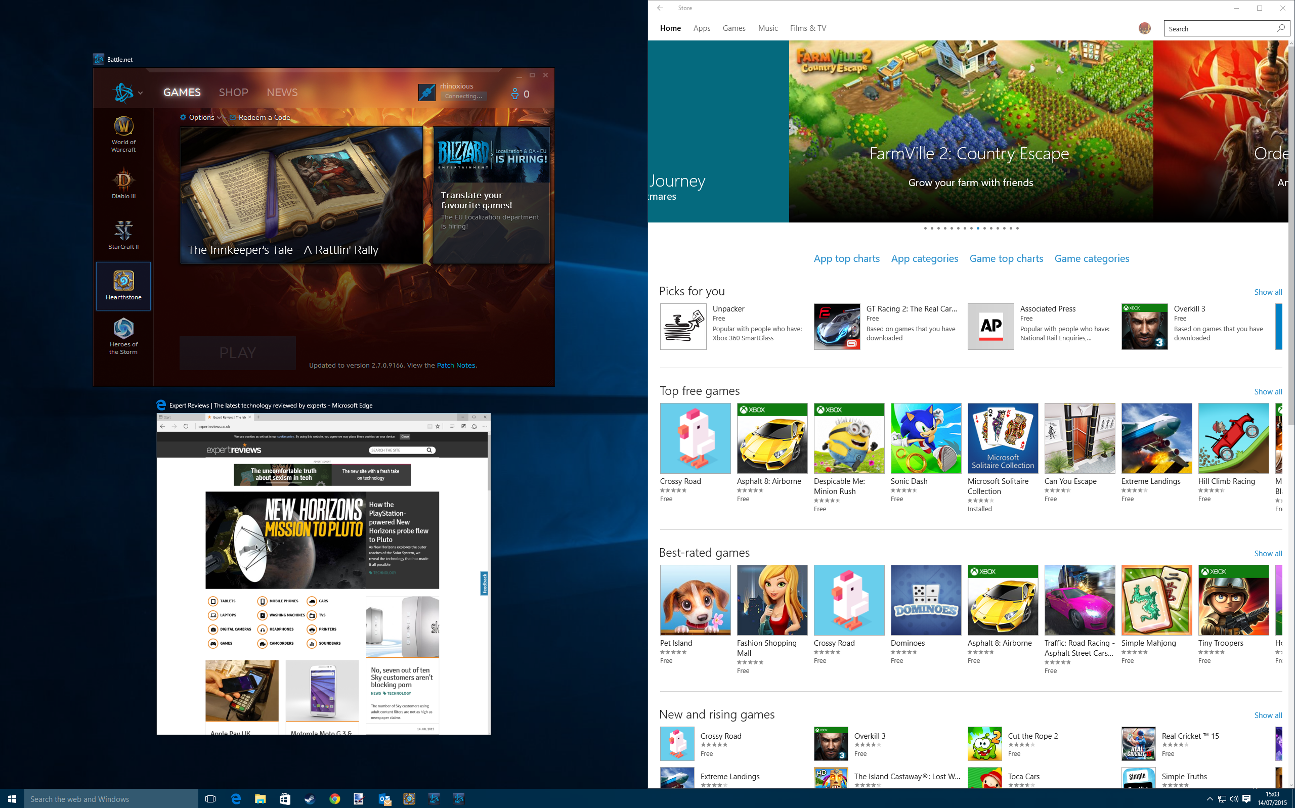 Half and Task Windows 10