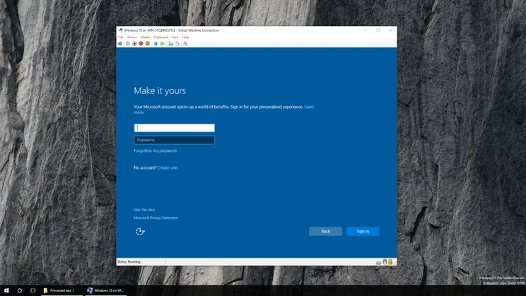 Windows 10 add user - Microsoft Account