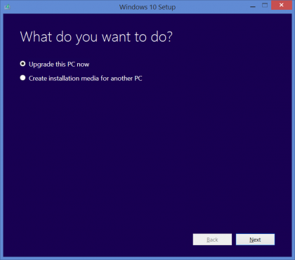 windows 10 upgrade