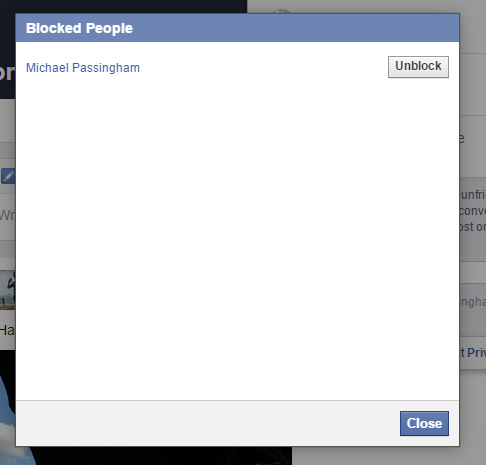 Facebook block step 7