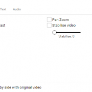 YouTube video editor adjustments