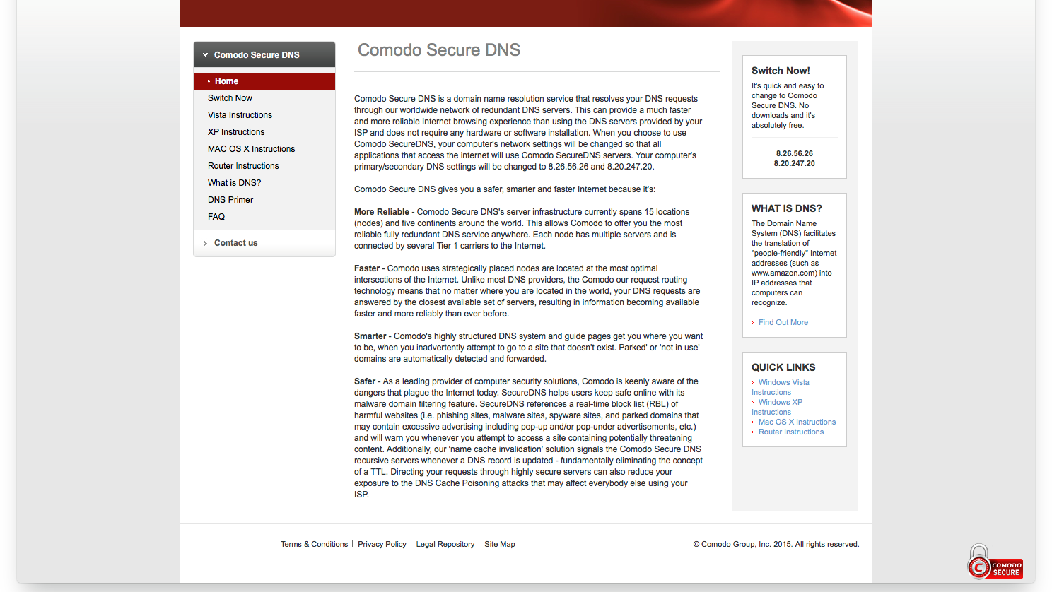 Comodo Secure DNS