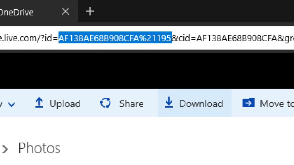 Windows 10 OneDrive Unique ID