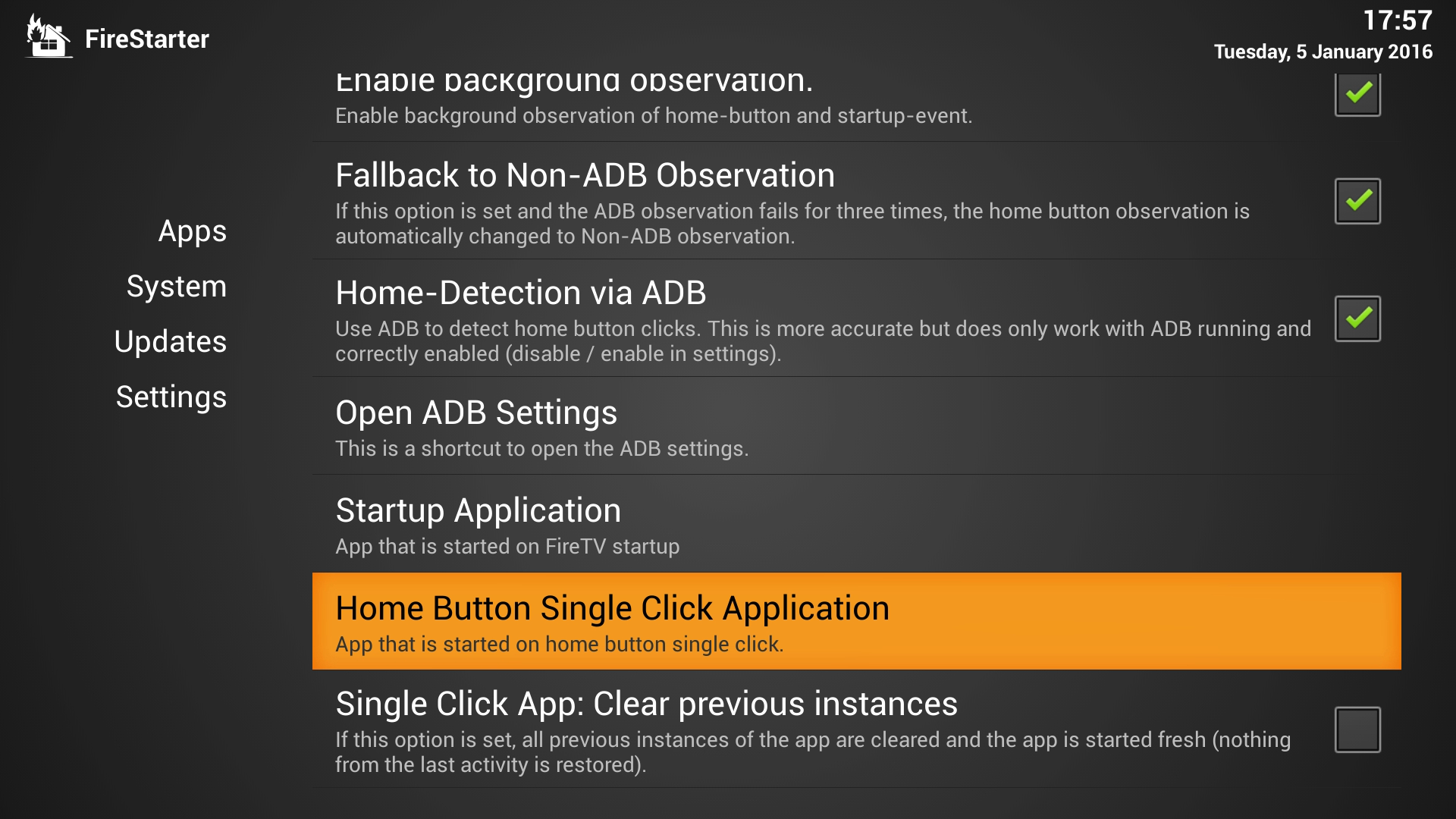 Kodi installation Fire TV Stick Firestarter