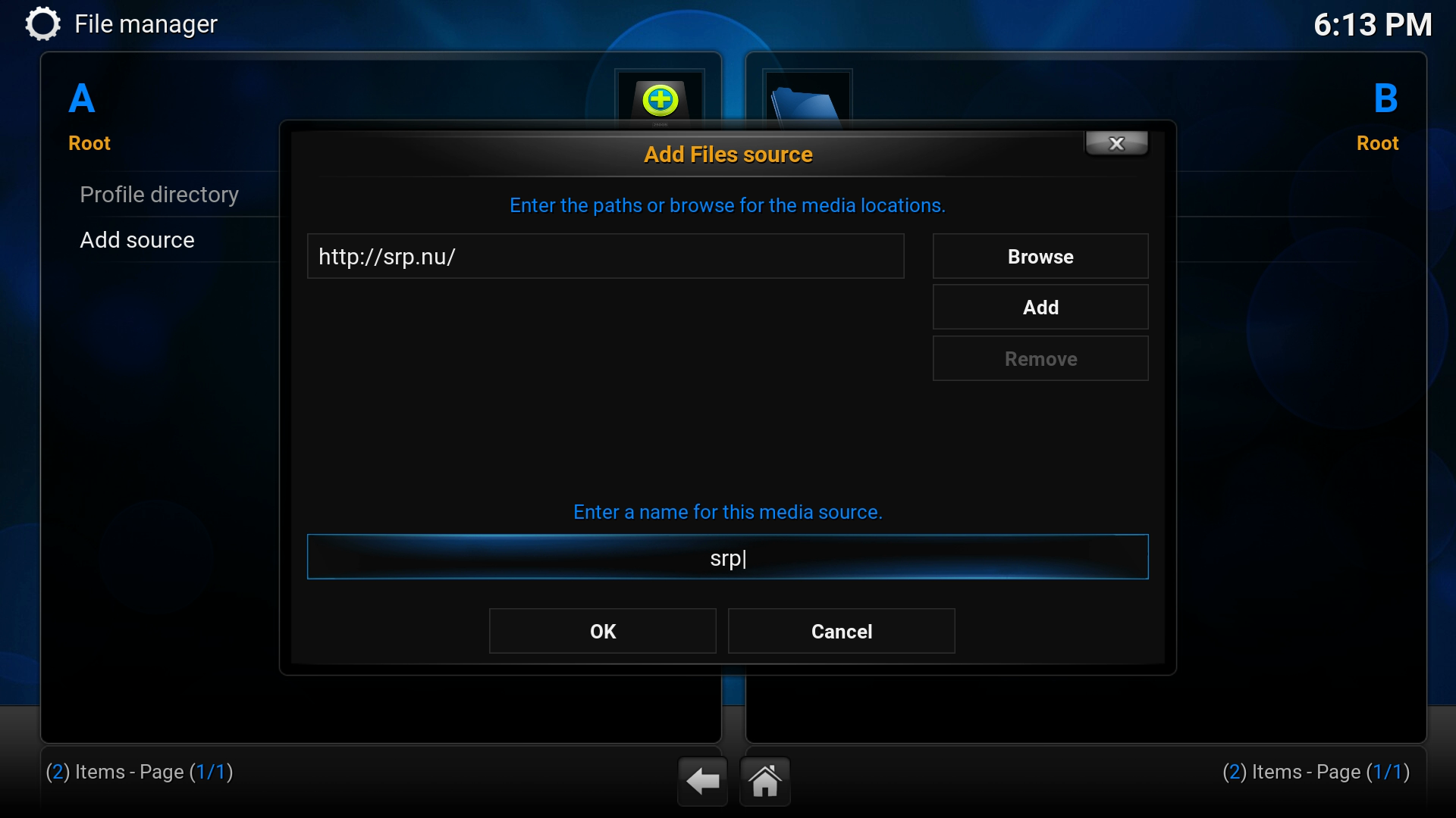 Kodi installation Fire TV Stick SRP