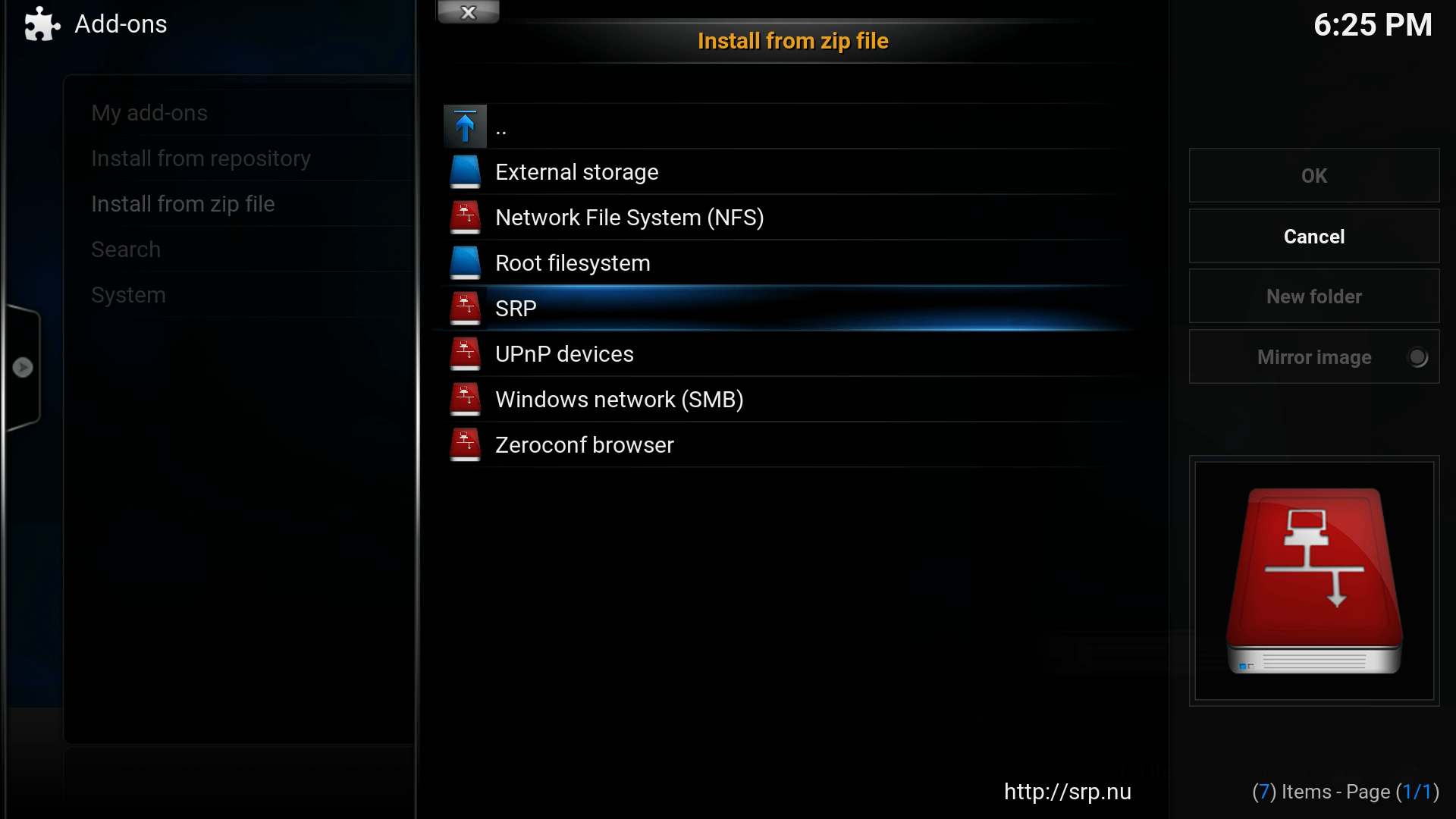 Kodi installation Fire TV Stick SRP