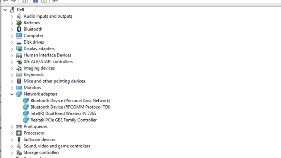 Windows 10 Device Manager WiFi