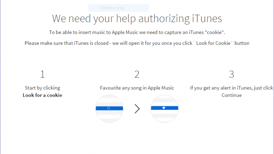 Stamp iTunes cookie