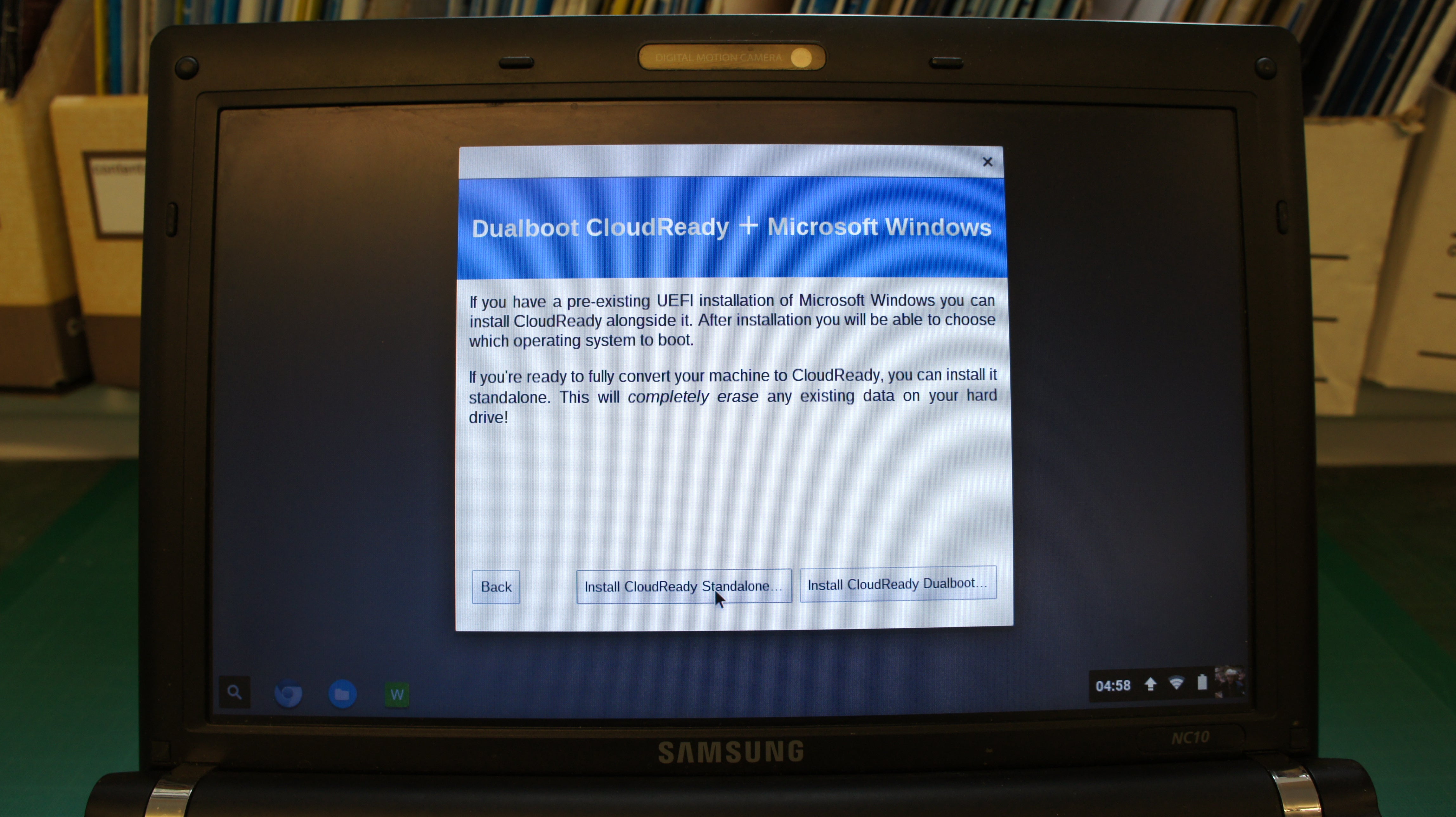 Cloudready install dualboot