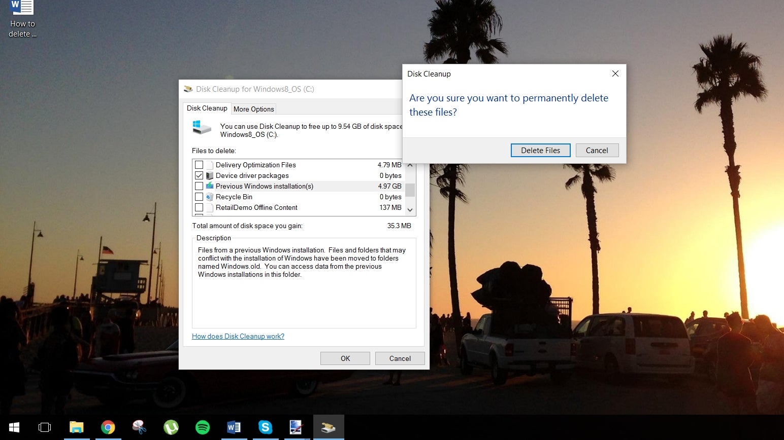 How to delete windows.old files from your system - step 5