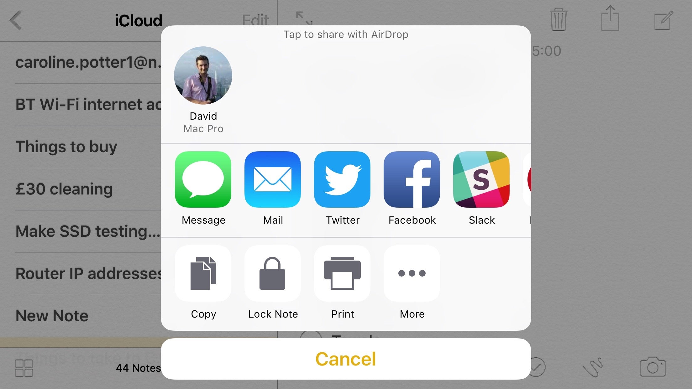 iOS 9.3 password protect notes