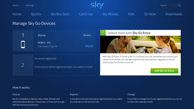 Sky go extra shop ps4