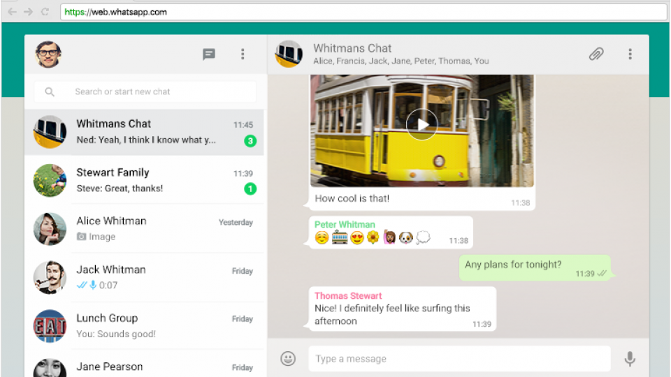 WhatsApp Desktop application