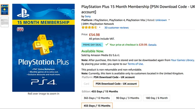 5 BEST Prime Day Software Deals 45 off PlayStation Plus 15 month