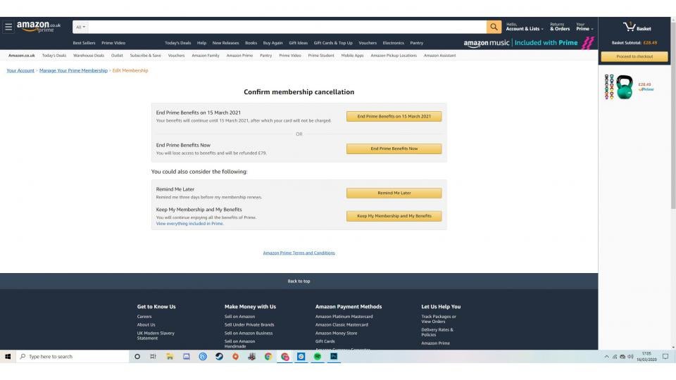 How to cancel online bet subscription on amazon