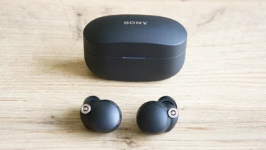 Sony WF-1000XM4 review - earbuds and case
