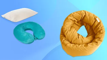 A selection of travel pillows