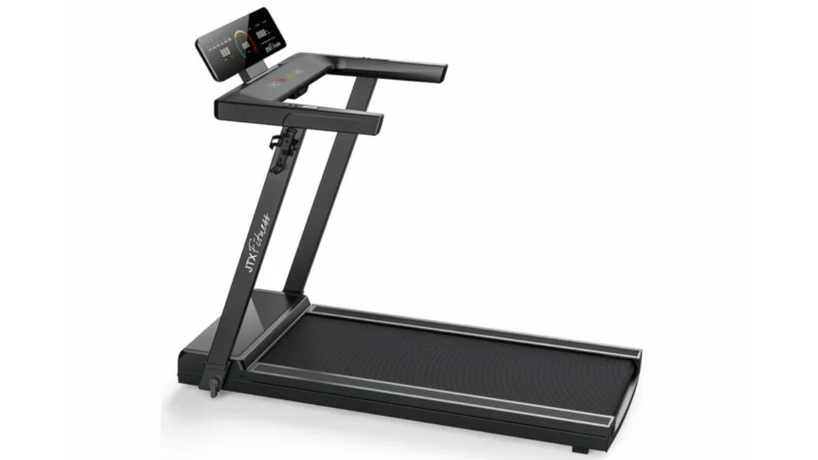 JTX Slimline best folding treadmill against a white background