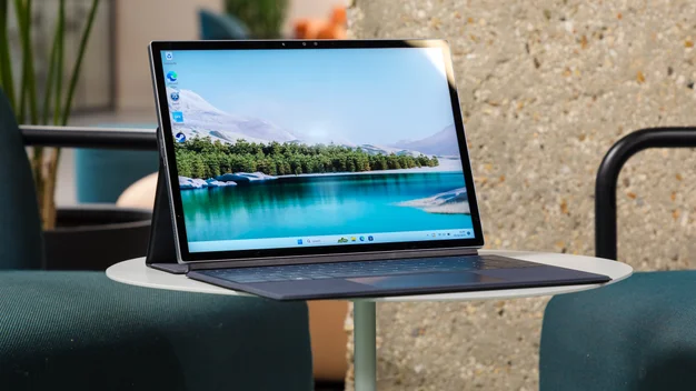 Dell XPS 2-in-1 pictured on a table