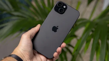 Apple's iPhone 15 Plus in Black.