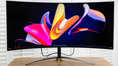Acer Predator X45 review - Front view, highest stand setting