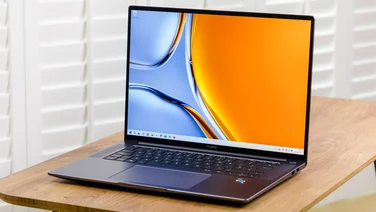 Huawei MateBook 16s review from an angle
