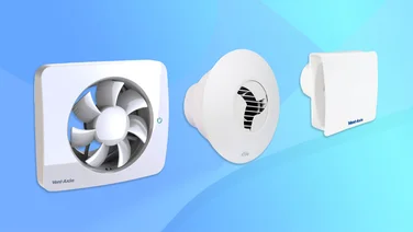 A trio of bathroom extractor fans