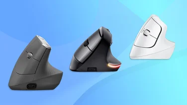 A selection of ergonomic computer mice