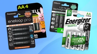 A selection of rechargeable AA batteries