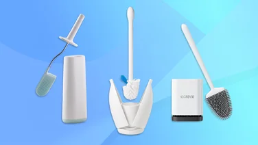 A collection of toilet brushes