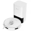 Ezviz RE4 Plus robot vacuum and base station on a white background