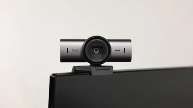 Logitech Tech MX Brio review - Webcam on monitor