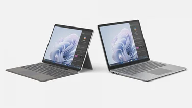 Surface Pro 10 and Surface Laptop 6 cut out on a white background