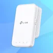 TP-Link RE300 on a blue background