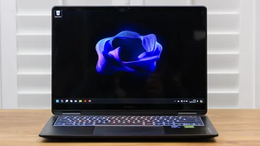 Front on view of the HP Omen Transcend