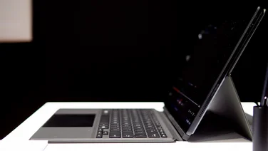 The Asus ProArt PZ13 pictured from the side