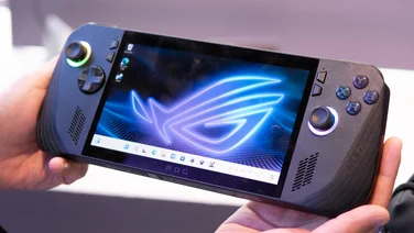 The Asus ROG Ally X in black
