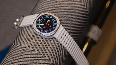 Samsung Galaxy Watch Ultra hands-on review - featured. The smartwatch on display