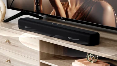 amazon fire tv soundbar in living room set up