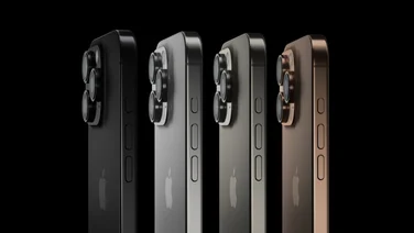 Apple iPhone 16 Pro colours choices on black background