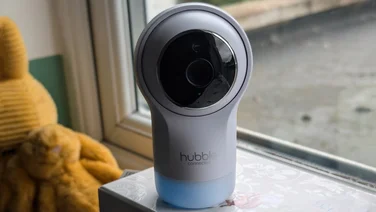 Hubble Nursery Pal Glow+ on a window ledge