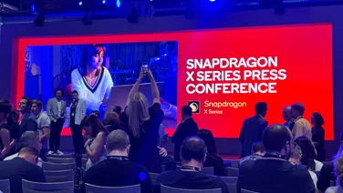 Photograph from the Snapdragon X Plus 8-core press conference at IFA 2024